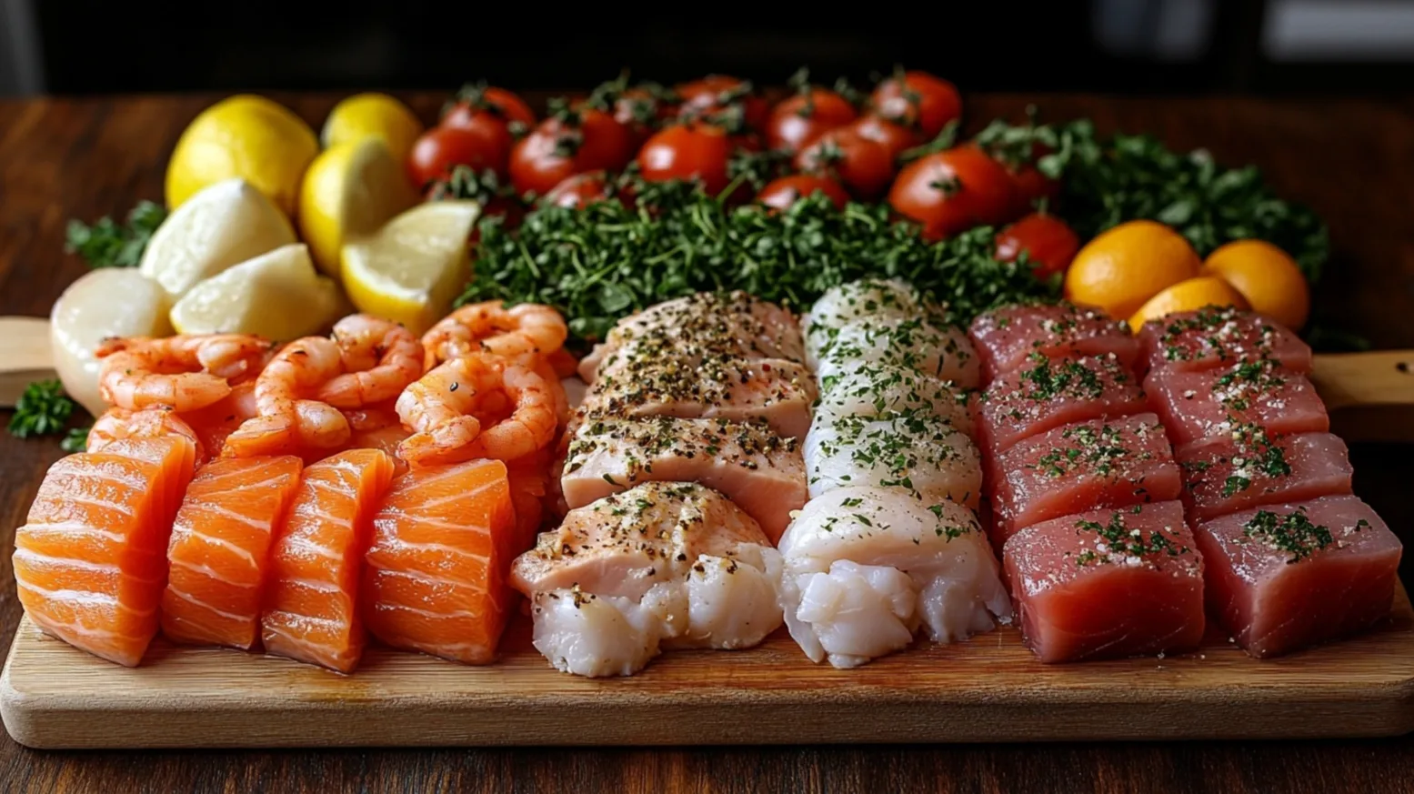 Do not combine shrimp with chicken