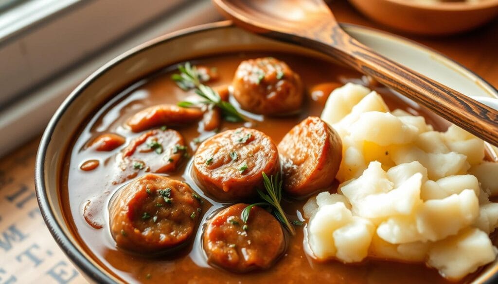 homemade brown gravy smoked sausage homemade brown gravy smoked sausage