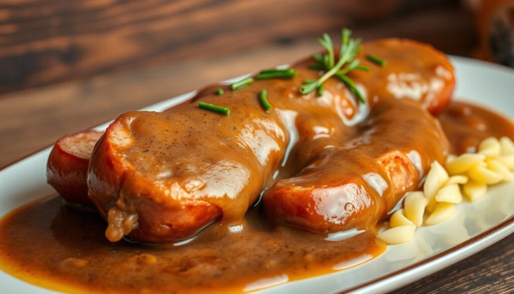 homemade brown gravy smoked sausage homemade brown gravy smoked sausage