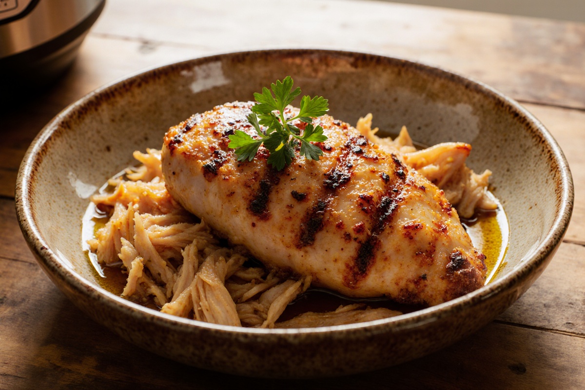 insta pot shredded chicken breast recipe